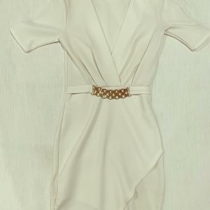 White mini dress